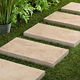 RO'MA NATURE - Pas japonais Rectangle Travertin Beige Nuancé 61x33x5 cm (à l'unité) - vignette