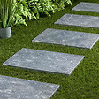 RO'MA NATURE - Pas japonais Rectangle Pierre d'Adana Gris Bleu 61x40,6x3 cm (à l'unité) - vignette