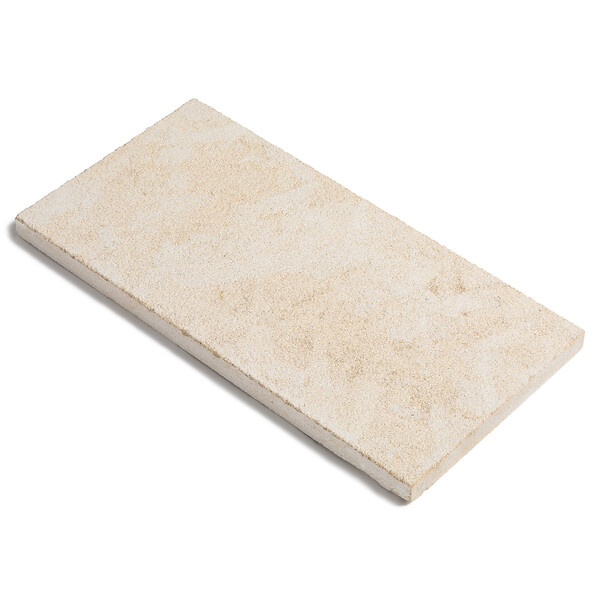 RO'MA NATURE - Pas japonais Rectangle Pierre de l'Atlas Beige 60x30x3 cm (à l'unité) - large