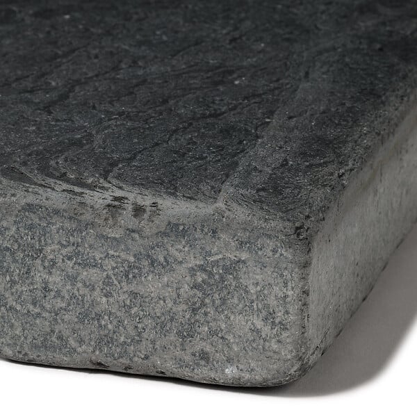 RO'MA NATURE - Pas japonais Rectangle Ardoise Noire Vieilli 100x30x3 cm (à l'unité) - large