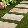 RO'MA NATURE - Pas japonais Rectangle Travertin Beige Nuancé 61x40,6x3 cm (à l'unité) - vignette
