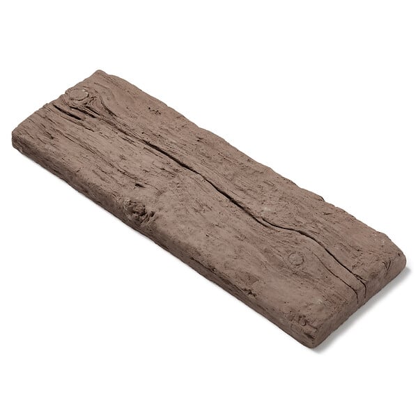 RO'MA NATURE - Pas japonais Rectangle Béton effet Bois Marron 67x22x4,5 cm (à l'unité) - large