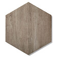 RO'MA NATURE - Pas japonais Hexagone Grès cérame effet Bois Marron 60x52/60x2 cm (à l'unité) - vignette