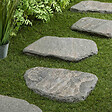 RO'MA NATURE - Pas japonais Irrégulier Pierre de Kavala Gris 45x3-4 cm (lot de 15) - vignette