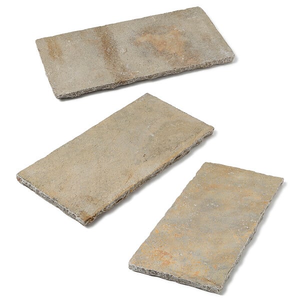 RO'MA NATURE - Pas japonais Rectangle Pierre de Tandur Beige 80x40x4 cm (à l'unité) - large