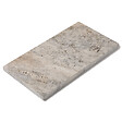 RO'MA NATURE - Pas japonais Rectangle Travertin Gris Silver 61x33x3 cm (à l'unité) - vignette