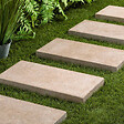 RO'MA NATURE - Pas japonais Rectangle Pierre d'Egypte Beige 60x30x5 cm (à l'unité) - vignette