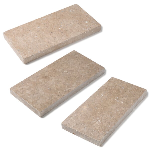RO'MA NATURE - Pas japonais Rectangle Pierre d'Egypte Beige 60x30x5 cm (à l'unité) - large
