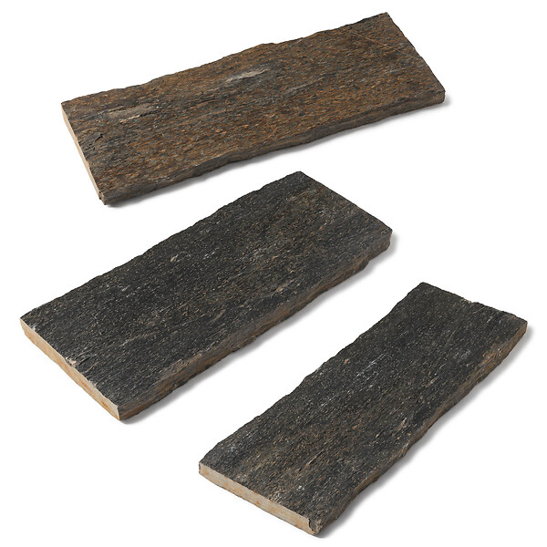 RO'MA NATURE - Pas japonais Rectangle Schiste 80x30x3-7 cm (à l'unité) - large