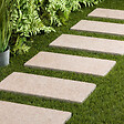 RO'MA NATURE - Pas japonais Rectangle Pierre d'Egypte Bronze 60x30x3 cm (à l'unité) - vignette