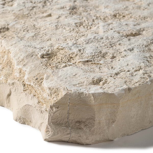 RO'MA NATURE - Pas japonais Irrégulier Pierre de Bourgogne Pierre de Molay Beige 35-55x6 cm (à l'unité) - large