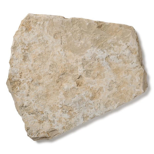 RO'MA NATURE - Pas japonais Irrégulier Pierre de Bourgogne Pierre de Molay Beige 35-55x6 cm (à l'unité) - large