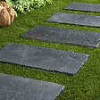 RO'MA NATURE - Pas japonais Rectangle Pierre de Tandur Noir 80x40x4 cm (à l'unité) - vignette