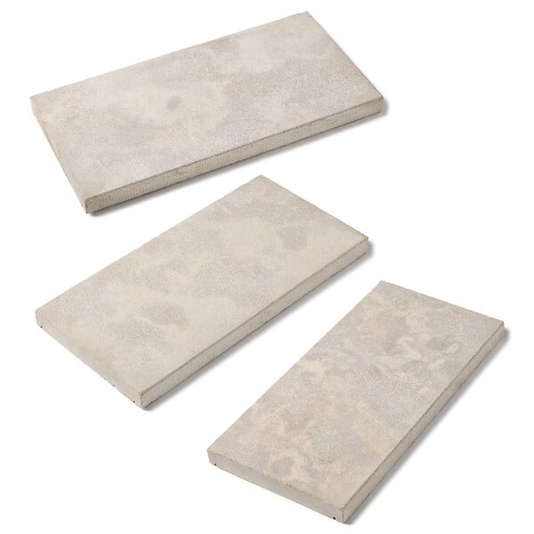 RO'MA NATURE - Pas japonais Rectangle Pierre de l'Atlas Beige 60x30x4 cm (à l'unité) - large
