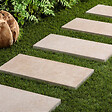 RO'MA NATURE - Pas japonais Rectangle Pierre d'Egypte Beige 60x30x3 cm (à l'unité) - vignette