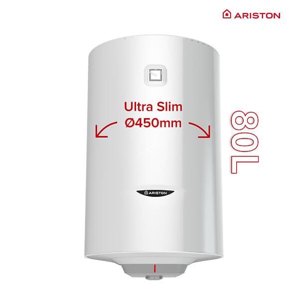 ARISTON - Chauffe-eau électrique Vertical Mural 80 l Ariston Pro1 R - large