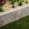 RO'MA NATURE - Bordure de jardin Travertin Gris Silver 61x33x5 cm (à l'unité) - vignette