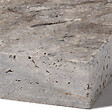 RO'MA NATURE - Bordure de jardin Travertin Gris Silver 61x33x5 cm (à l'unité) - vignette