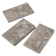 RO'MA NATURE - Bordure de jardin Travertin Gris Silver 61x33x5 cm (à l'unité) - vignette