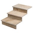 RO'MA NATURE - Dessus de marche Travertin Beige 61x40,6x3 cm Bord Droit (à l'unité) - vignette