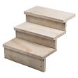 RO'MA NATURE - Dessus de marche Pierre de Bourgogne Beaunotte Beige 60x30x3,8 cm Bord Droit (à l'unité) - vignette