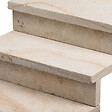 RO'MA NATURE - Dessus de marche Pierre de Bourgogne Beaunotte Beige 60x30x3,8 cm Bord Droit (à l'unité) - vignette