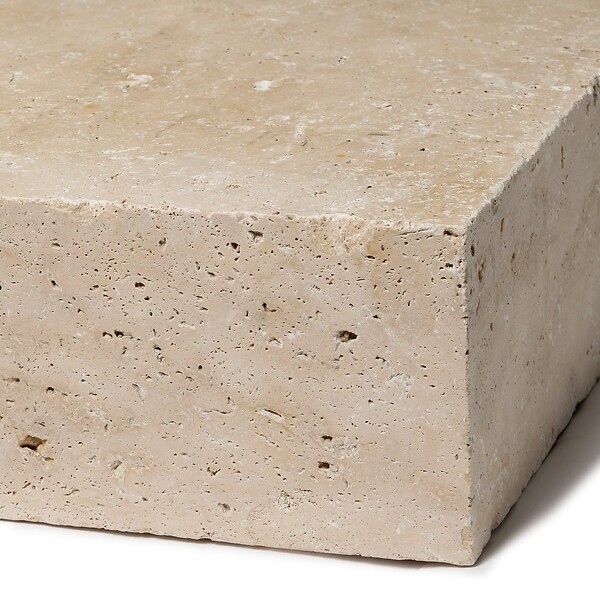 RO'MA NATURE - Marche-bloc Travertin Beige Nuancé 100x35x15 cm (à l'unité) - large
