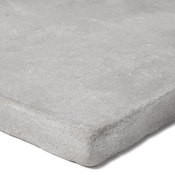 RO'MA NATURE - Dessus de marche Pierre de l'Atlas Gris 60x40x3 cm Bord Droit (à l'unité) - large