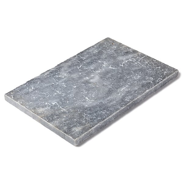RO'MA NATURE - Dessus de marche Pierre d'Adana Gris Bleu 61x40x3 cm Bord Droit (à l'unité) - large