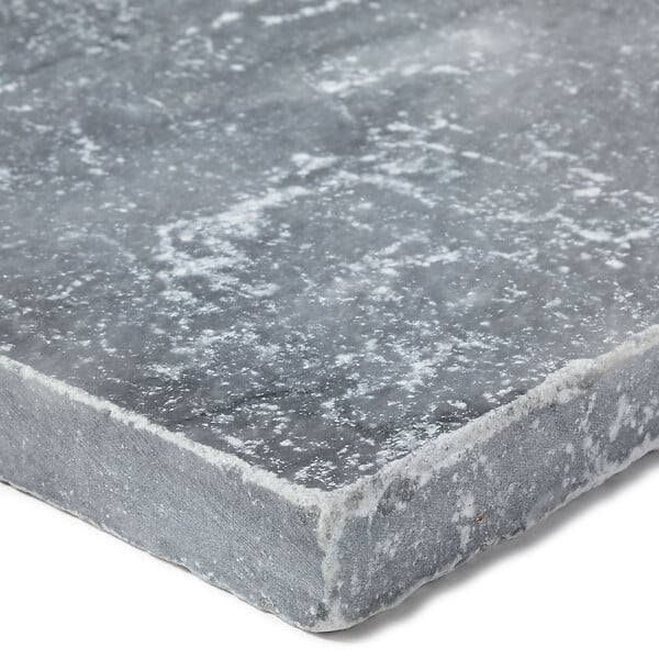 RO'MA NATURE - Dessus de marche Pierre d'Adana Gris Bleu 61x40x3 cm Bord Droit (à l'unité) - large