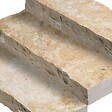 RO'MA NATURE - Marche-bloc Pierre de Bourgogne Pierre de Molay Beige 100x35x15 cm (à l'unité) - vignette