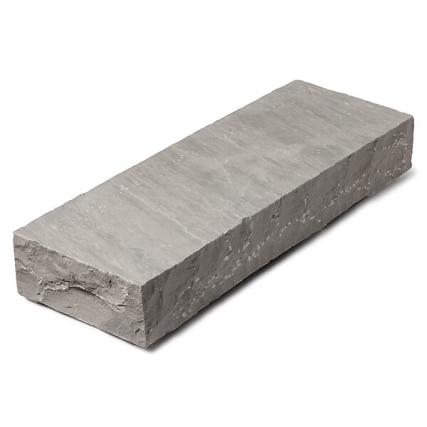 RO'MA NATURE - Margelle de piscine Grès Kandla Gris 100x35x15 cm Bord Droit (à l'unité) - large