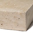 RO'MA NATURE - Margelle de piscine Travertin Beige Nuancé 100x35x15 cm Bord Droit (à l'unité) - vignette