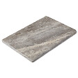 RO'MA NATURE - Margelle de piscine Travertin Gris Silver 61x40x3 cm Bord Droit (à l'unité) - vignette