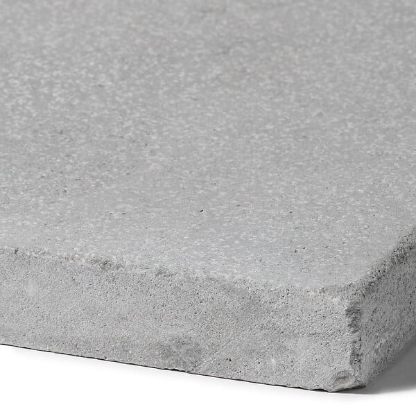 RO'MA NATURE - Margelle de piscine Pierre de l'Atlas Gris 100x35x3 cm Bord Droit (à l'unité) - large