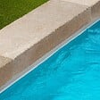 RO'MA NATURE - Margelle de piscine Pierre d'Egypte Bronze 100x35x15 cm Bord Droit (à l'unité) - vignette