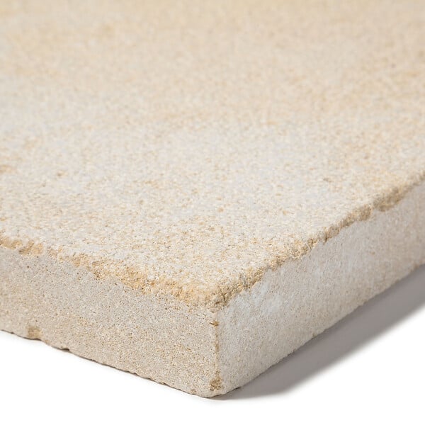 RO'MA NATURE - Margelle de piscine Pierre de l'Atlas Beige 60x30x3 cm Bord Droit (à l'unité) - large