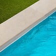 RO'MA NATURE - Margelle de piscine Pierre de l'Atlas Beige 100x35x3 cm Bord 1/2 Rond (à l'unité) - vignette