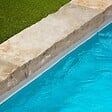 RO'MA NATURE - Margelle de piscine Pierre de Bourgogne Pierre de Molay Beige 100x30x13 cm Bord Droit (à l'unité) - vignette