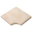 RO'MA NATURE - Margelle angle rentrant Pierre de Bourgogne Beaunotte Beige 42,5x42,5x3,8 cm Bord 1/2 Rond (à l'unité) - vignette