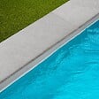 RO'MA NATURE - Margelle de piscine Pierre de l'Atlas Gris 100x35x3 cm Bord 1/2 Rond (à l'unité) - vignette