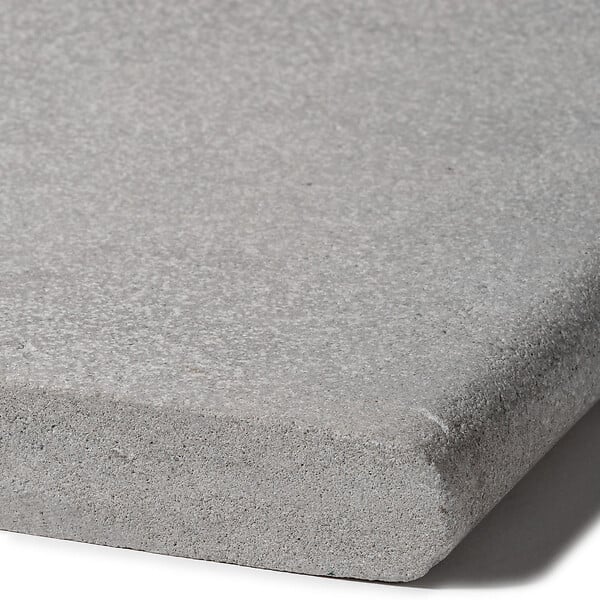 RO'MA NATURE - Margelle de piscine Pierre de l'Atlas Gris 100x35x3 cm Bord 1/2 Rond (à l'unité) - large