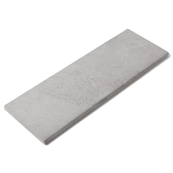 RO'MA NATURE - Margelle de piscine Pierre de l'Atlas Gris 100x35x3 cm Bord 1/2 Rond (à l'unité) - large