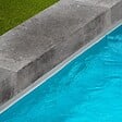 RO'MA NATURE - Margelle de piscine Pierre d'Egypte Grise 100x35x15 cm Bord Droit (à l'unité) - vignette