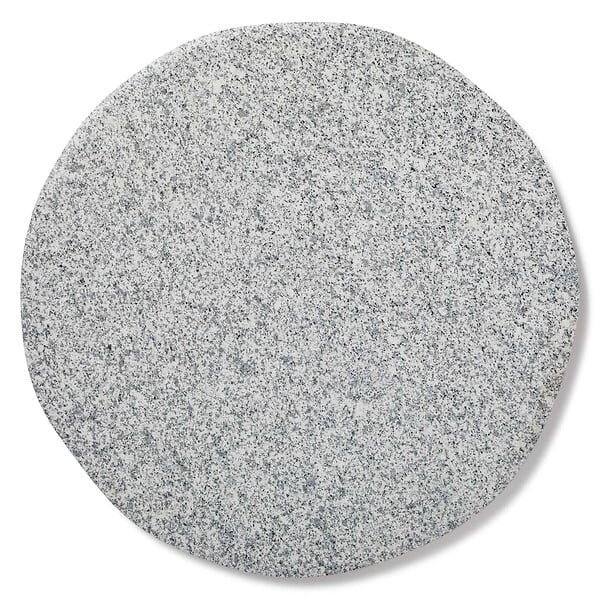 RO'MA NATURE - Pas japonais Rond Grès cérame effet Pierre Granit Gris D.37.5x2 cm (à l'unité) - large