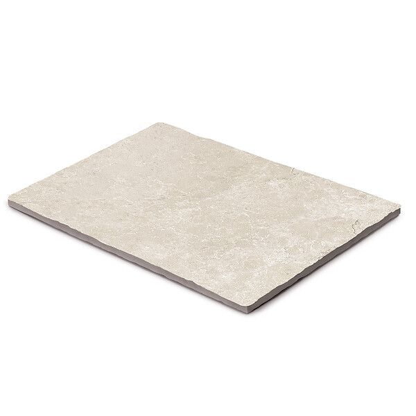 RO'MA NATURE - Pas japonais Rectangle Grès cérame effet Pierre Beige 60x40x2 cm (à l'unité) - large