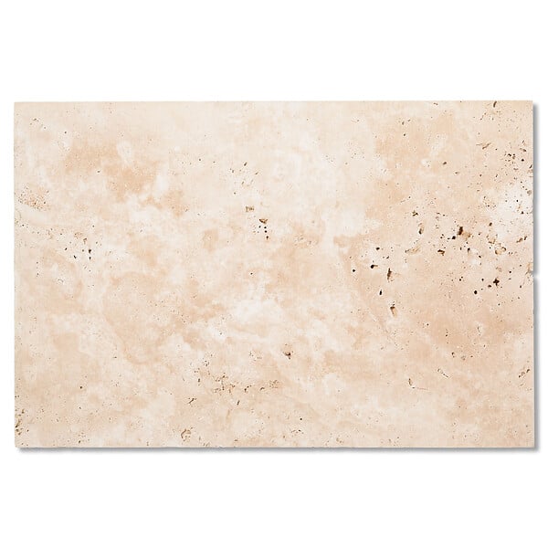 RO'MA NATURE - Carrelage Travertin Beige Nuancé 61x40,6x1,2 cm - Intérieur et Extérieur (lot de 1,24 m² 5 dalles) - large