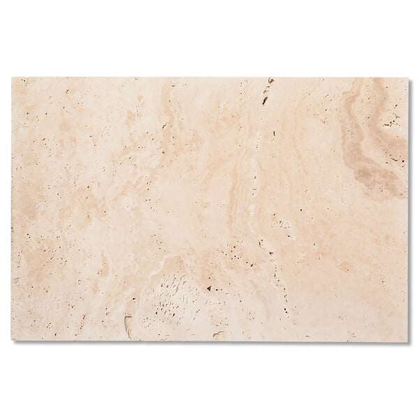 RO'MA NATURE - Carrelage Travertin Beige Nuancé 61x40,6x1,2 cm - Intérieur et Extérieur (lot de 1,24 m² 5 dalles) - large