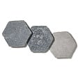 RO'MA NATURE - Tomette hexagonale Pierre d'Egypte Grise 14x14x2 cm - Intérieur et Extérieur (lot de 1 m²) - vignette