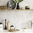 RO'MA NATURE - Carrelage Zellige Marocain Blanc Fes 5x5 cm  (vendu par plaque de 30x30 cm soit 0,09 m²) - vignette